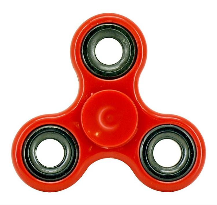 Stress Relief Hand Spinner and Spinning Tri Fidget High Speed Red - Tophatter's Army Products & Self Defense Collectible Weapons - Tophatter Daily Deals